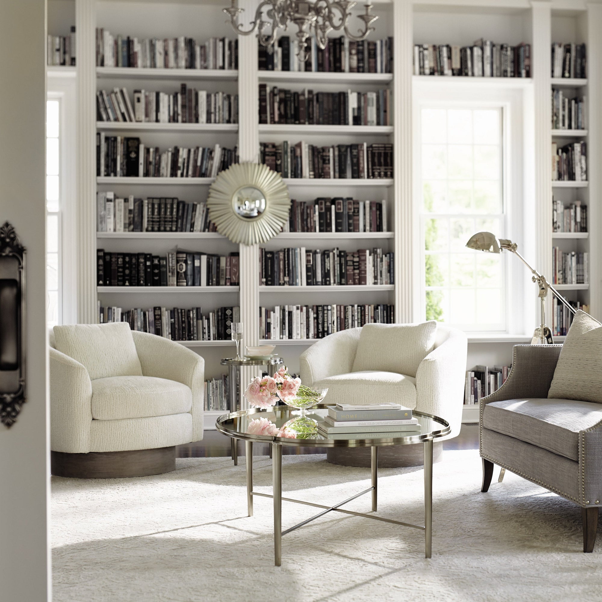 Camino Upholstered Swivel Lounge Chair - From Where - 