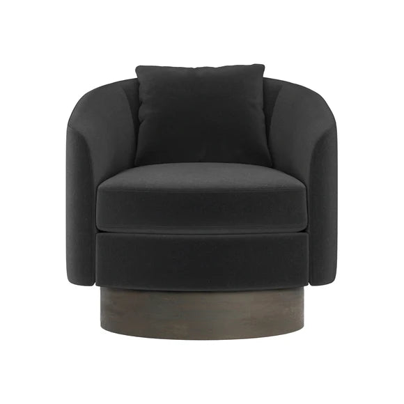 Camino Upholstered Swivel Lounge Chair - From Where - 