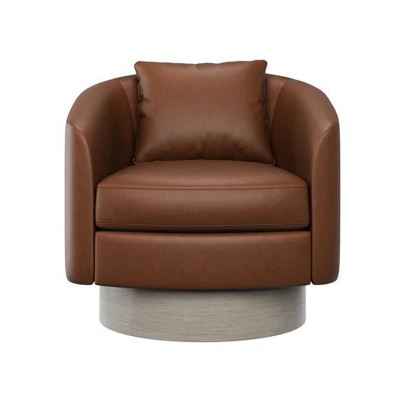 Camino Upholstered Swivel Lounge Chair - From Where - 