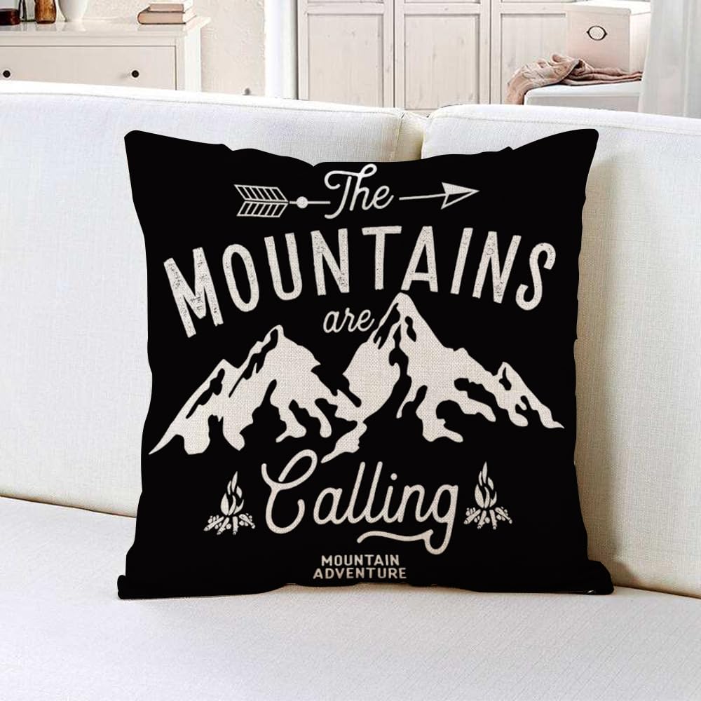 Camping Adventure Throw Pillow Covers - From Where - 