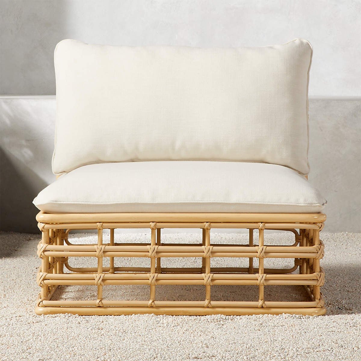 Cana Modern Outdoor Armless Chair - From Where - 