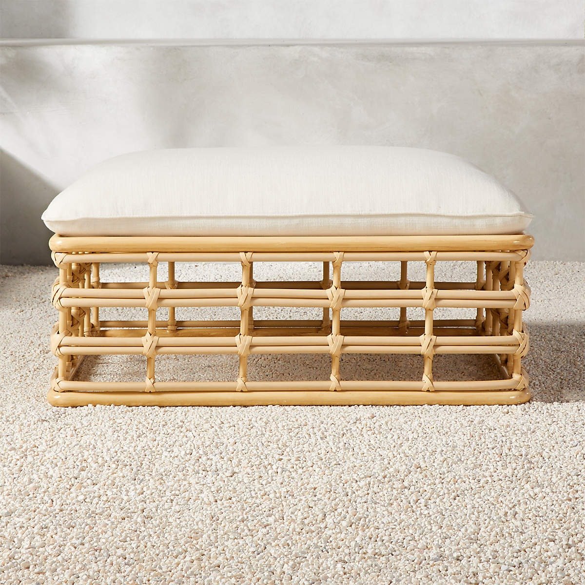 Cana Outdoor Patio Ottoman - From Where - 