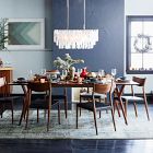 Capiz Rectangle Chandelier (30.5") - From Where - 