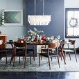 Capiz Rectangle Chandelier (30.5") - From Where - 