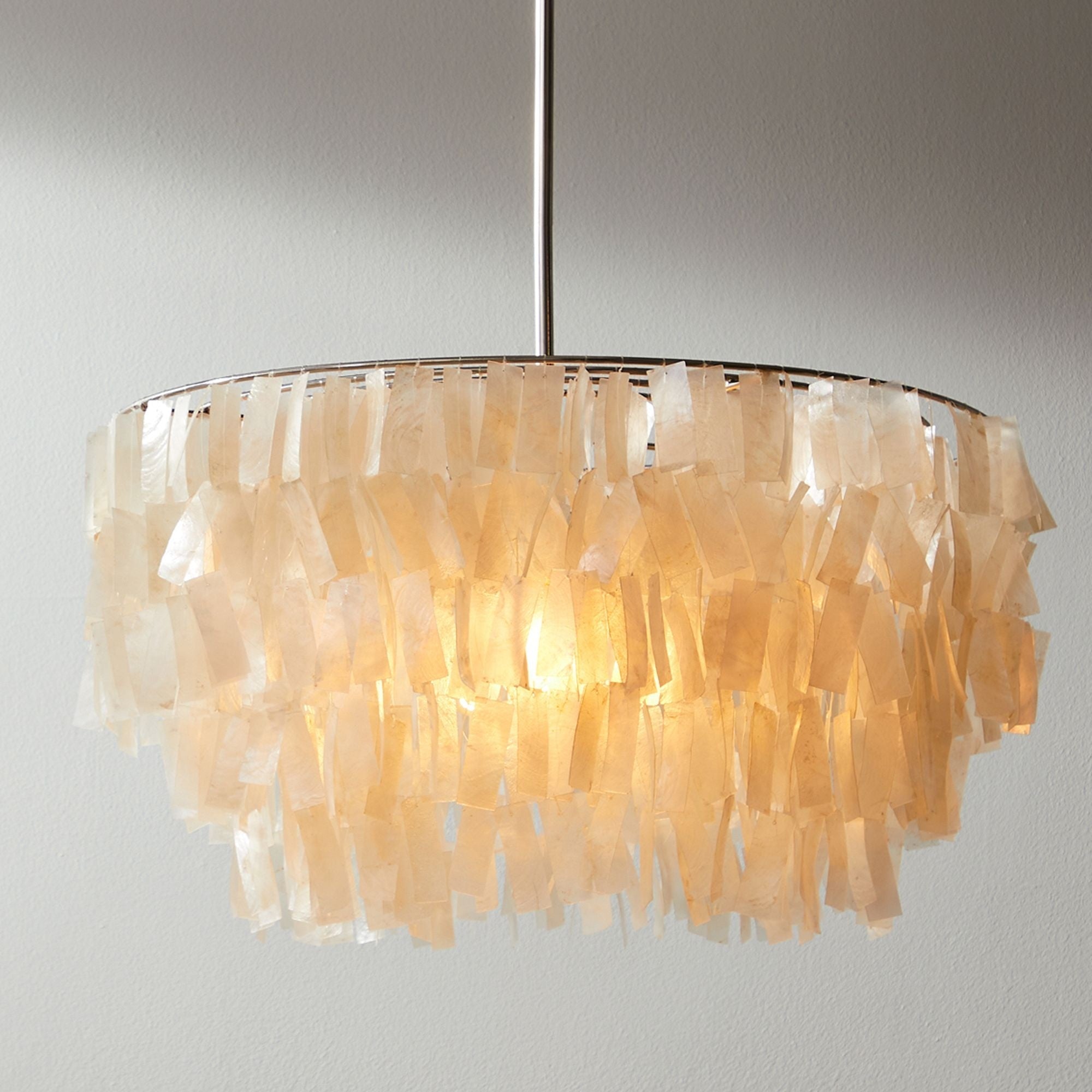 Capiz Round Chandelier (24") - From Where Finds - 