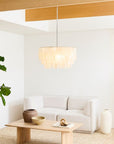 Capiz Round Chandelier (24") - From Where - 