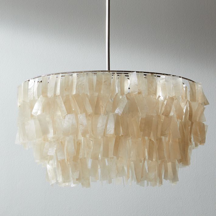 Capiz Round Chandelier (24") - From Where - 