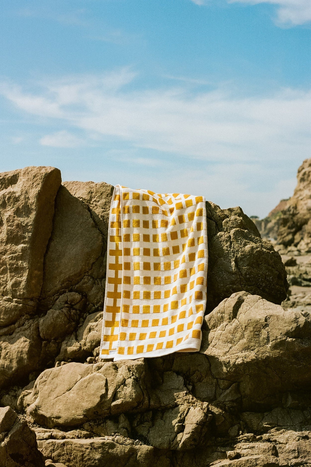 Capri Check Beach Towel - From Where Finds - 