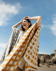 Capri Check Beach Towel - From Where Finds - 