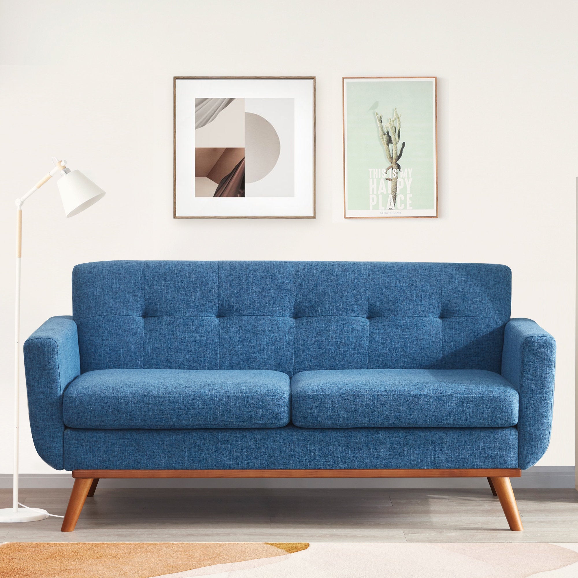 Carmencita 65" Square Arm Loveseat - From Where - 