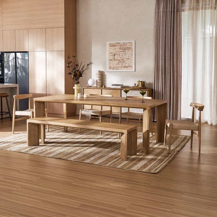Casa Dining Table with Bench Set - From Where Finds -