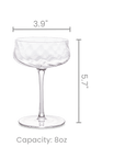 Cascade Coupe Glasses (Set of 4) - From Where Finds -