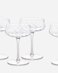 Cascade Coupe Glasses (Set of 4) - From Where Finds -