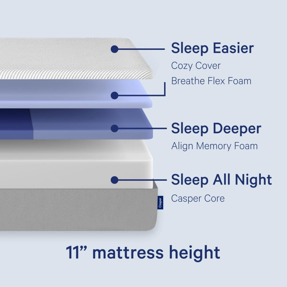 Casper Queen Size Memory Foam Mattress - From Where Finds -