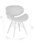 Cassie Faux Leather Dining Chair - From Where - 