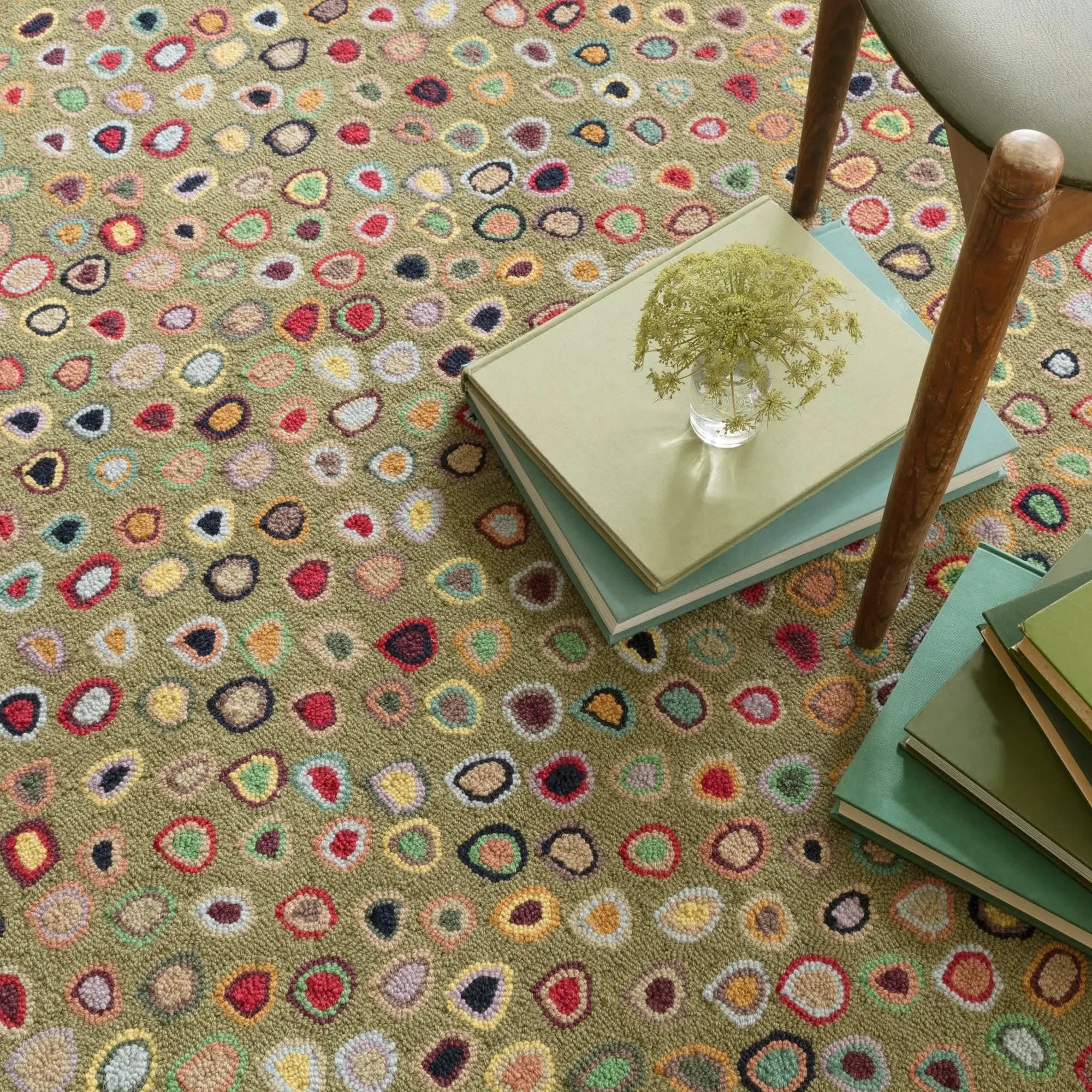 Cat's Paw Hand Micro Hooked Wool Rug - From Where Finds - 
