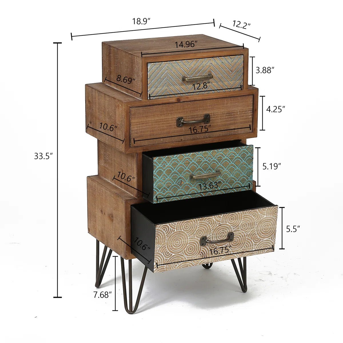 Cayden 4 - Drawer Accent Chest - From Where - 