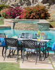 Cayman 6 - Seater Aluminum Dining Set - From Where - 