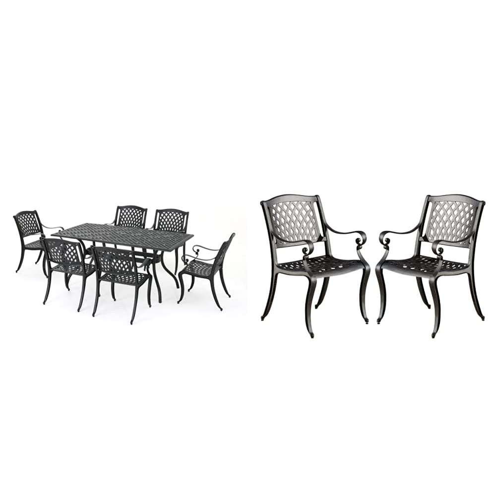 Cayman 6 - Seater Aluminum Dining Set - From Where - 