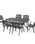 Cayman 6 - Seater Aluminum Dining Set - From Where - 