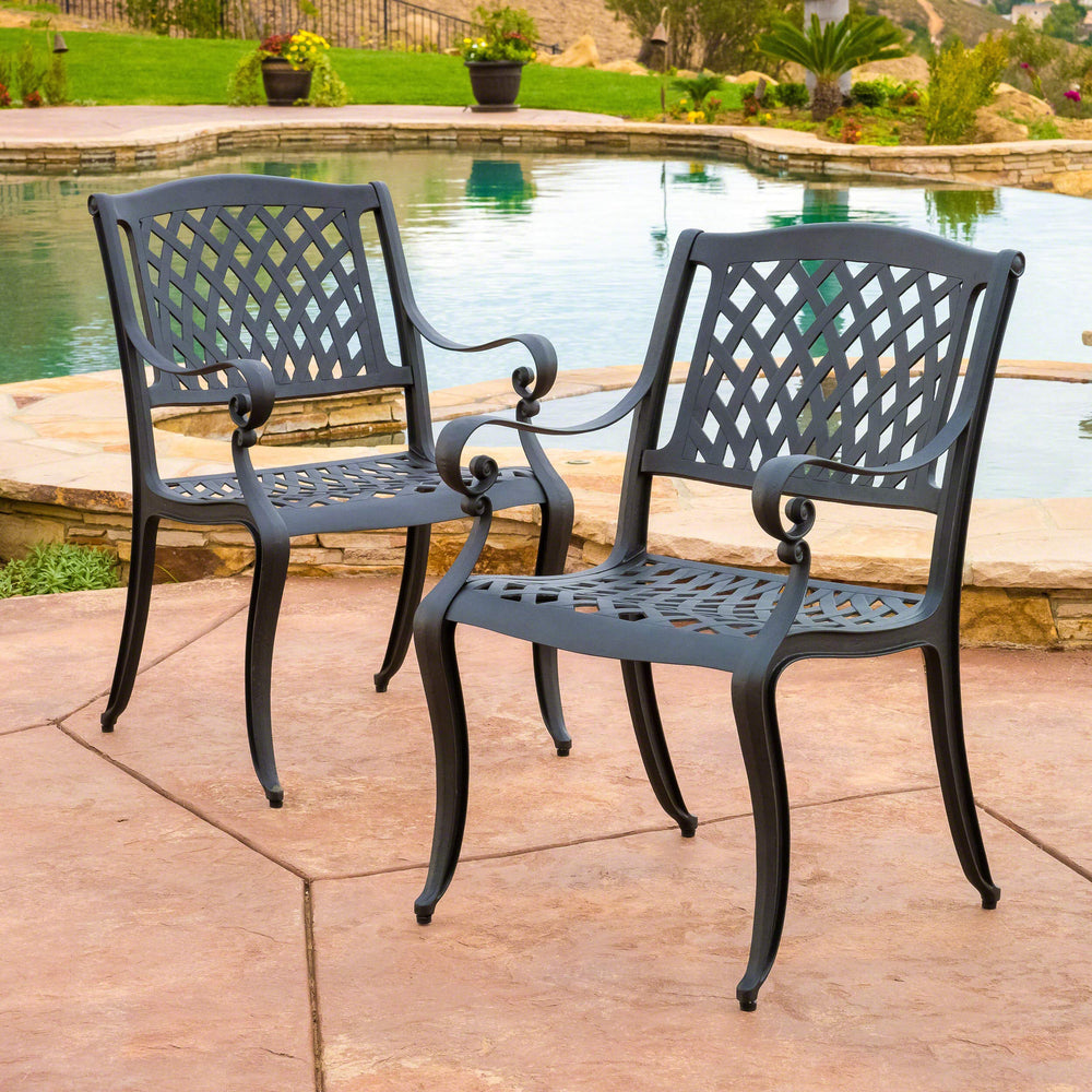 Cayman 6 - Seater Aluminum Dining Set - From Where - 