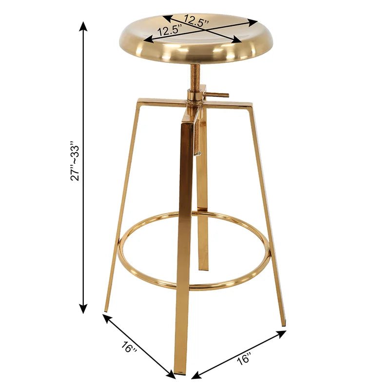 Cecely Swivel Bar Stool (Set of 2) - From Where - 