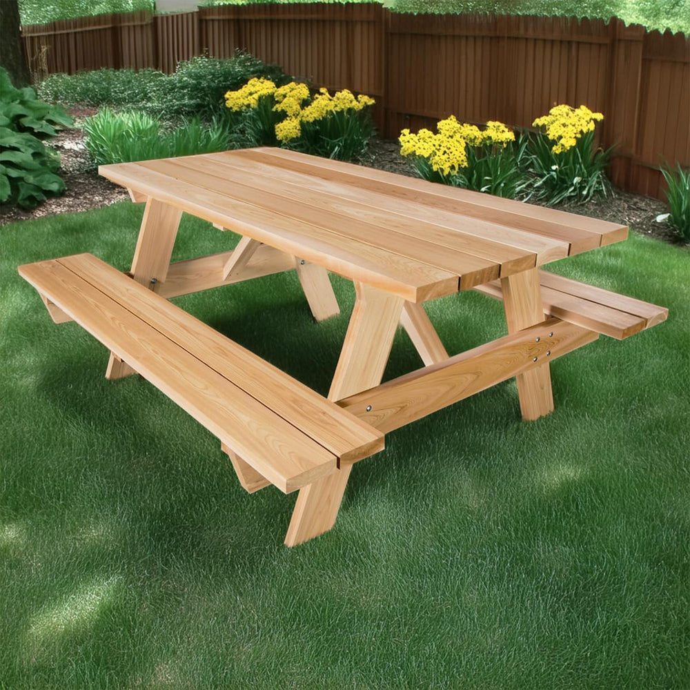 Cedar 6 - Ft Outdoor Picnic Table - From Where - 