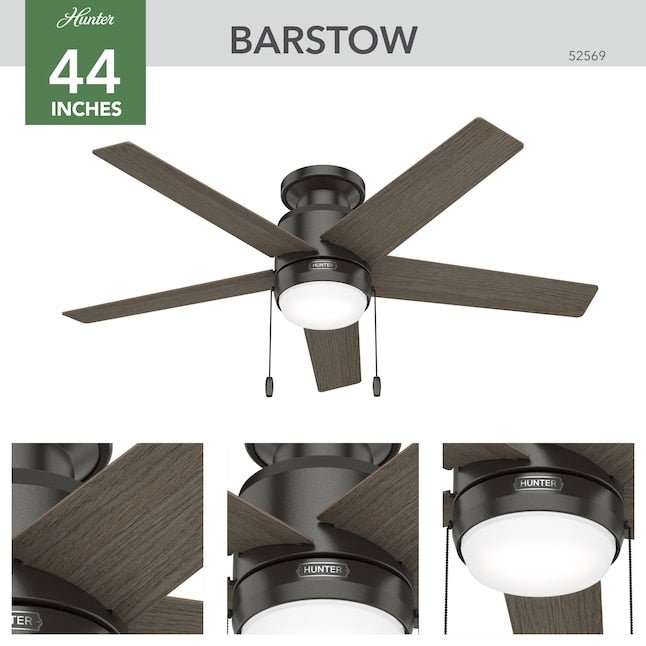 Ceiling Fan with LED Light Kit and Pull Chain - From Where - 