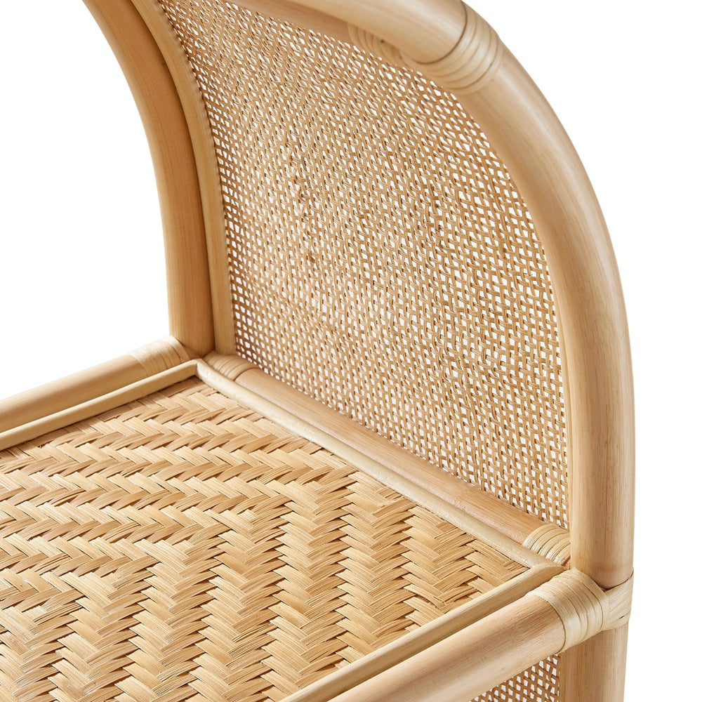Celeste 67" Arched Rattan Bookshelf - From Where Finds - 