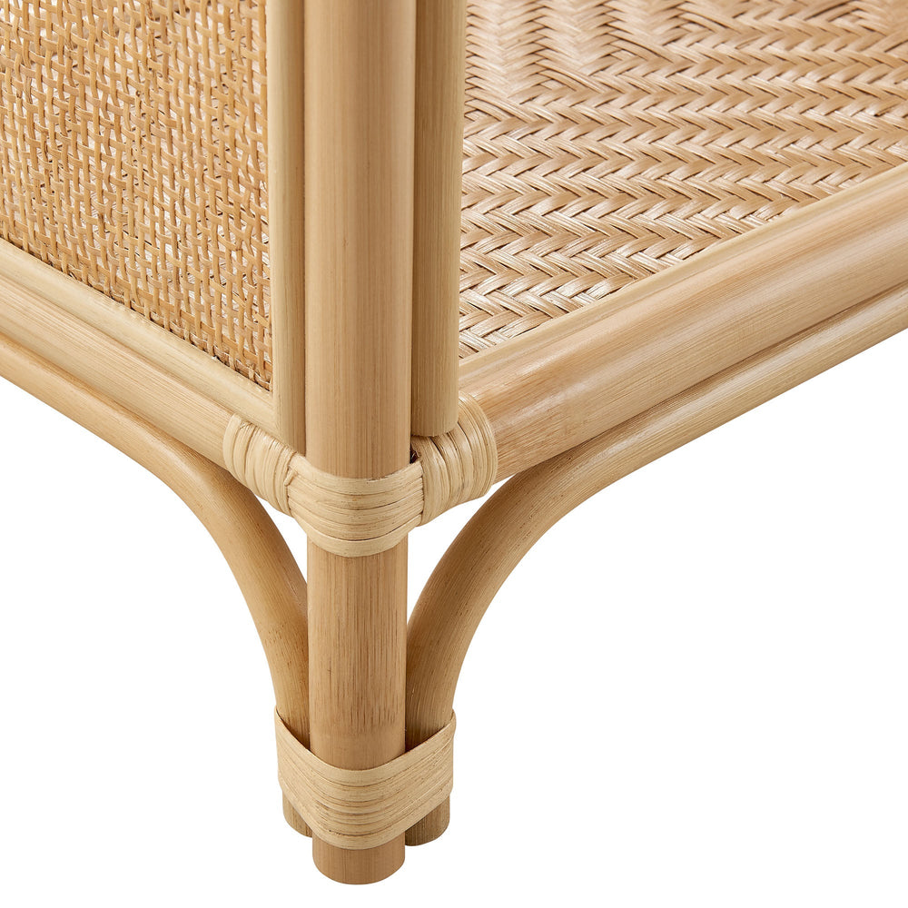Celeste 67" Arched Rattan Bookshelf - From Where Finds - 