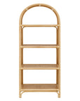 Celeste 67" Arched Rattan Bookshelf - From Where Finds - 