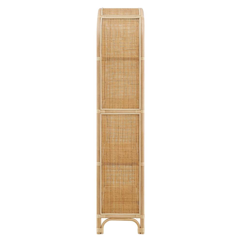 Celeste 67" Arched Rattan Bookshelf - From Where Finds - 