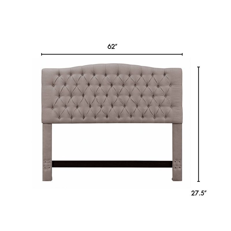 Celeste Tufted Headboard Brown - From Where - 