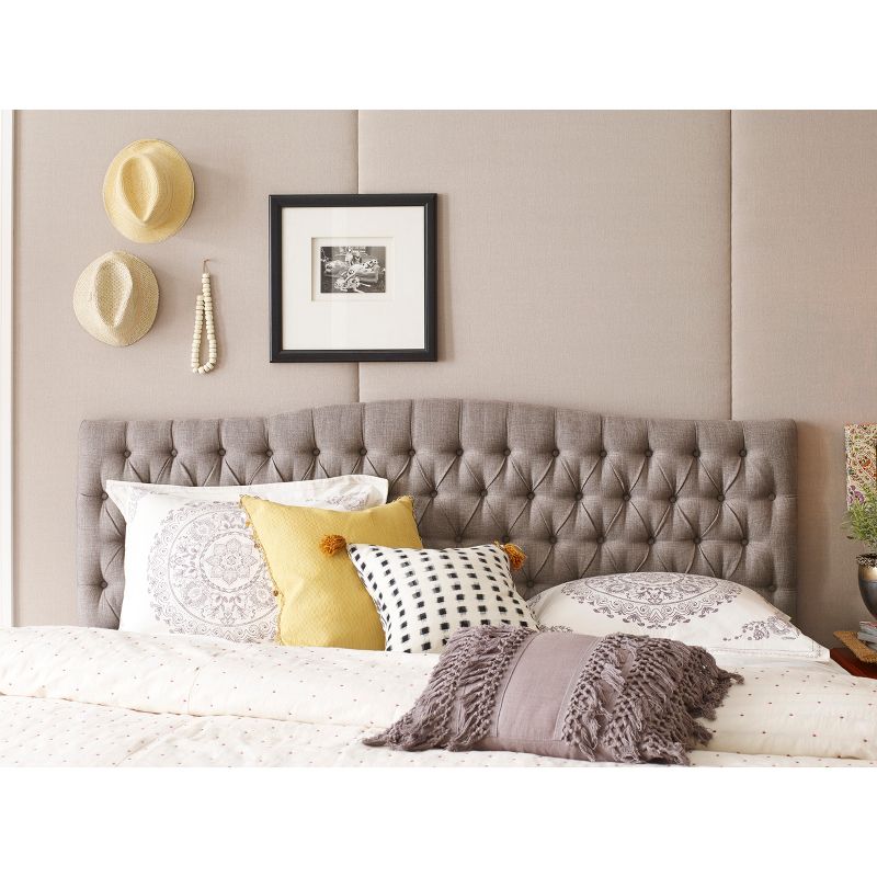 Celeste Tufted Headboard Brown - From Where - 