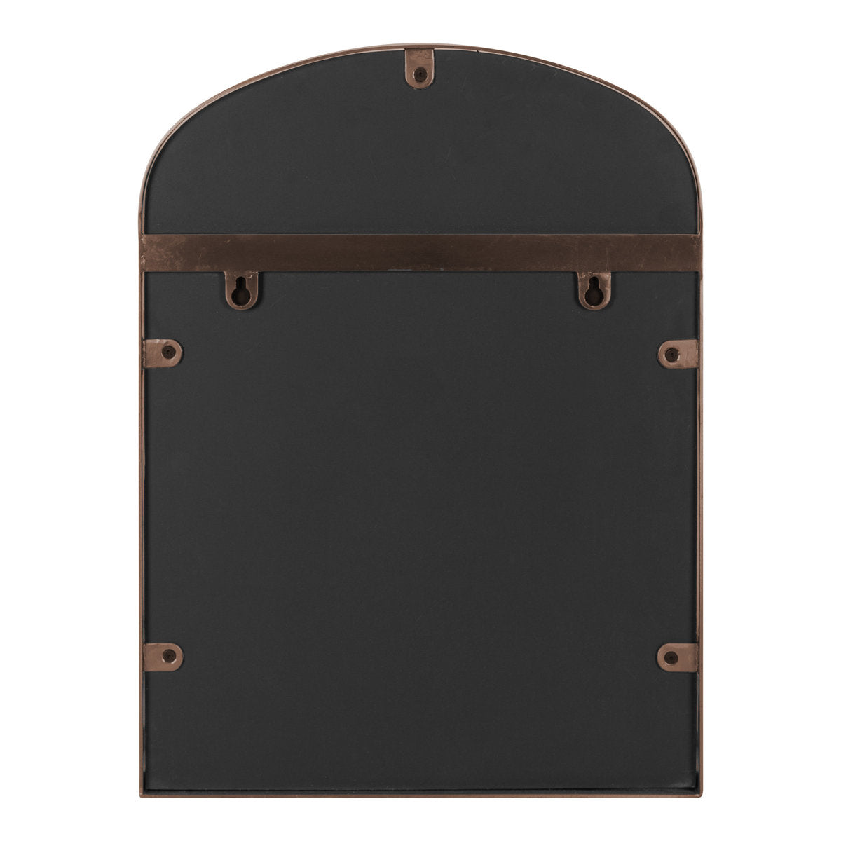 Cemile Metal Flat Mirror with Shelves - From Where - 