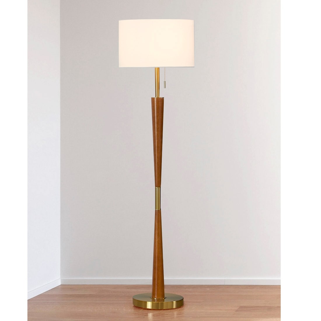 Century 61"H Wood Floor lamp - From Where - 