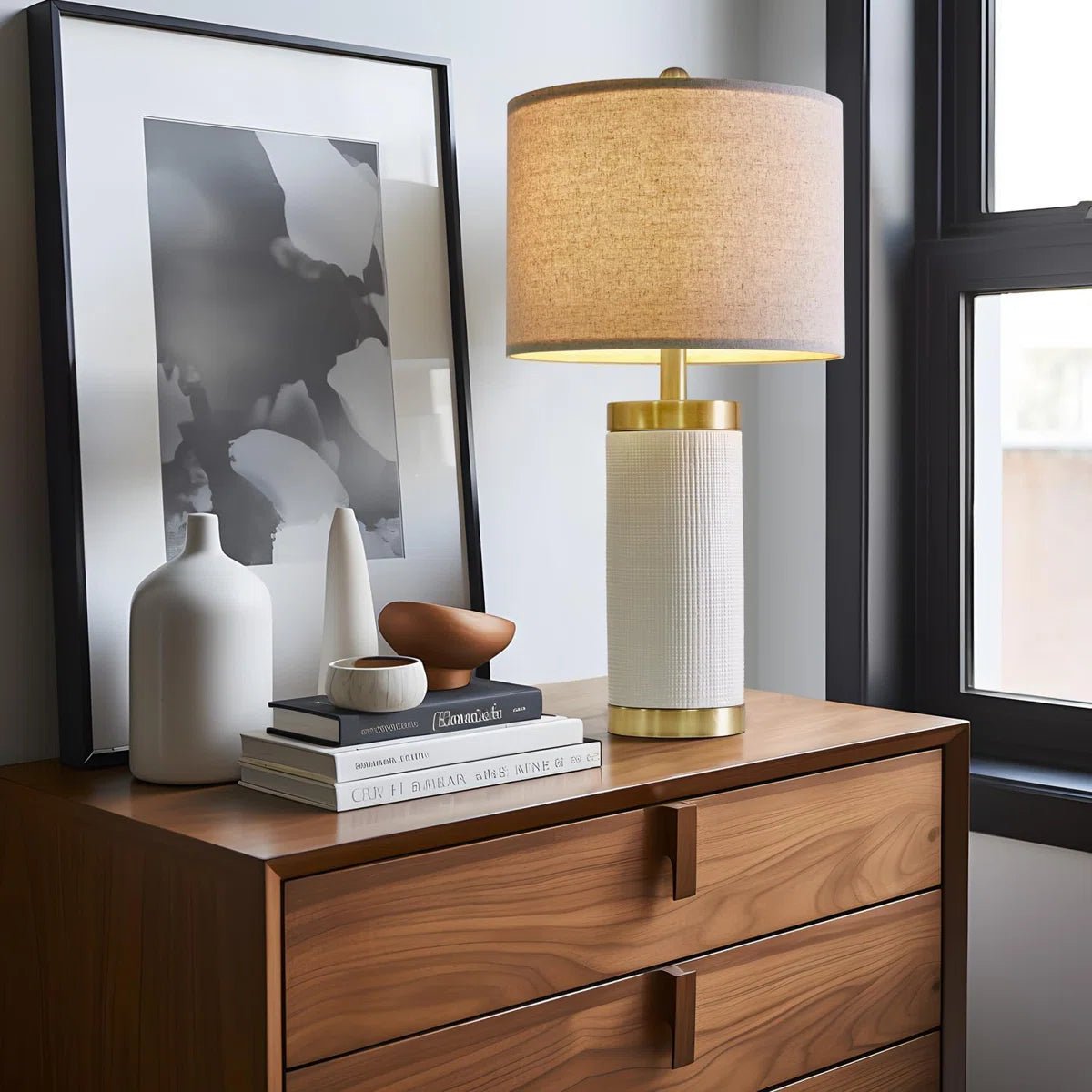 Ceramic Bedside Table Lamp - From Where - 