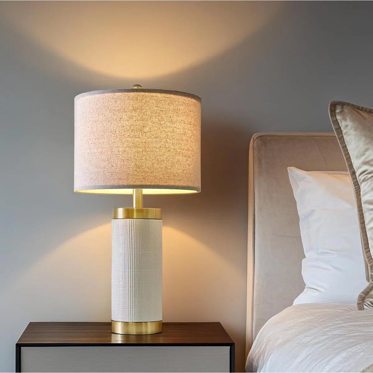 Ceramic Bedside Table Lamp - From Where - 