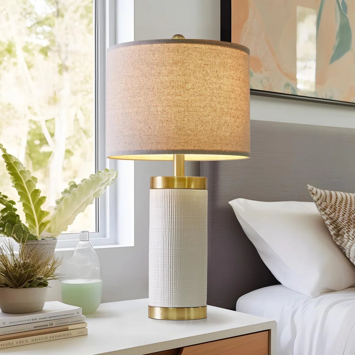 Ceramic Bedside Table Lamp - From Where - 