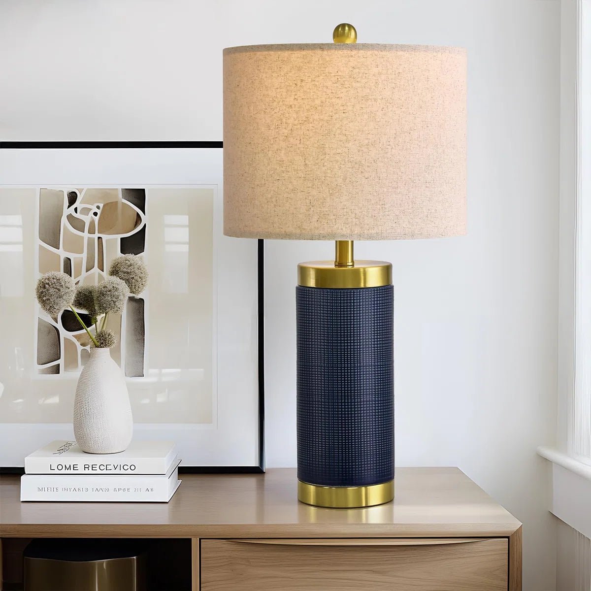 Ceramic Bedside Table Lamp - From Where - 