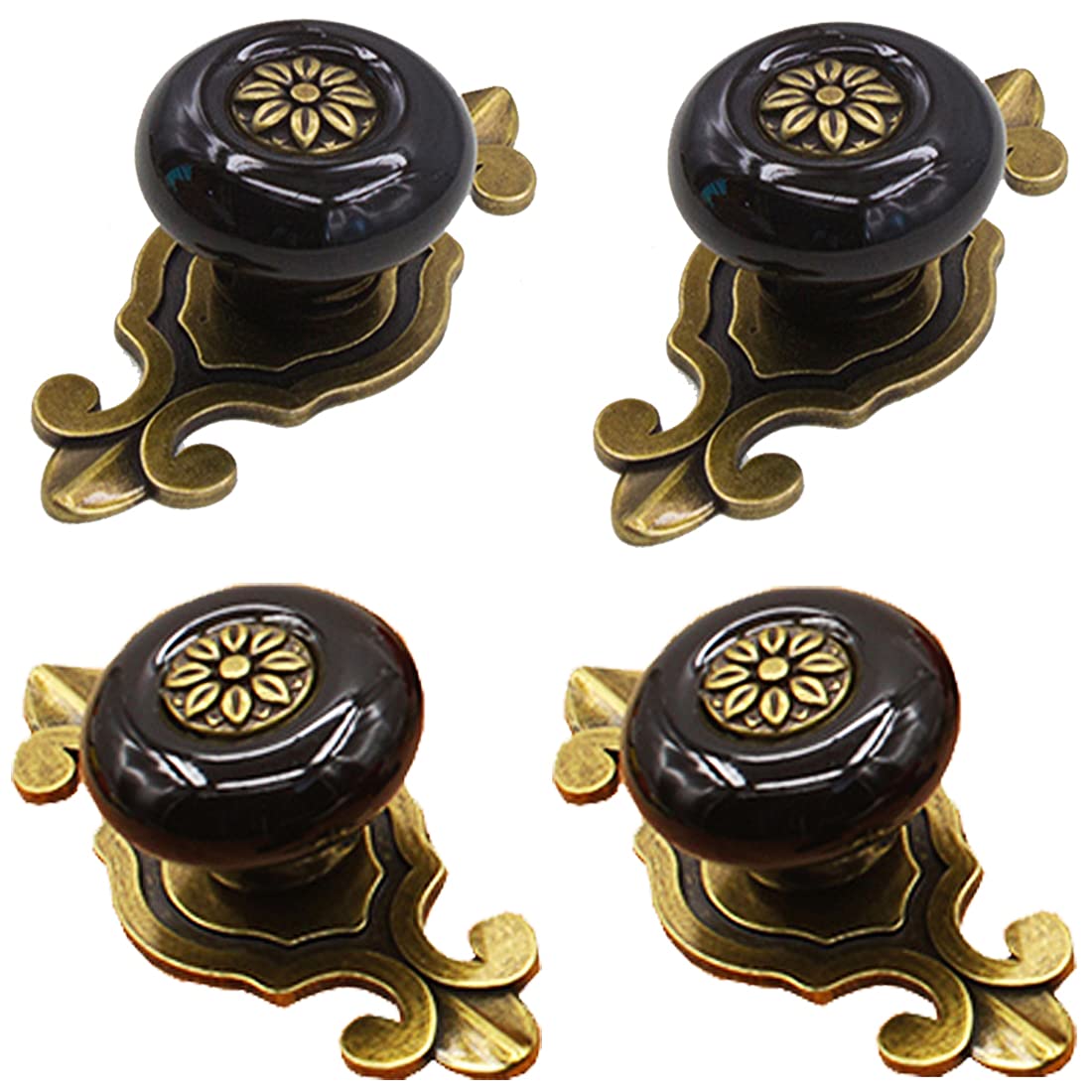 Ceramic Cabinet Knobs (Set of 4) - From Where - 