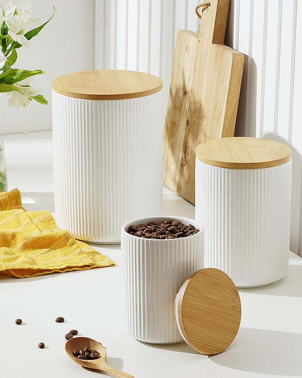 Ceramic Canisters (Set of 3) - From Where - 