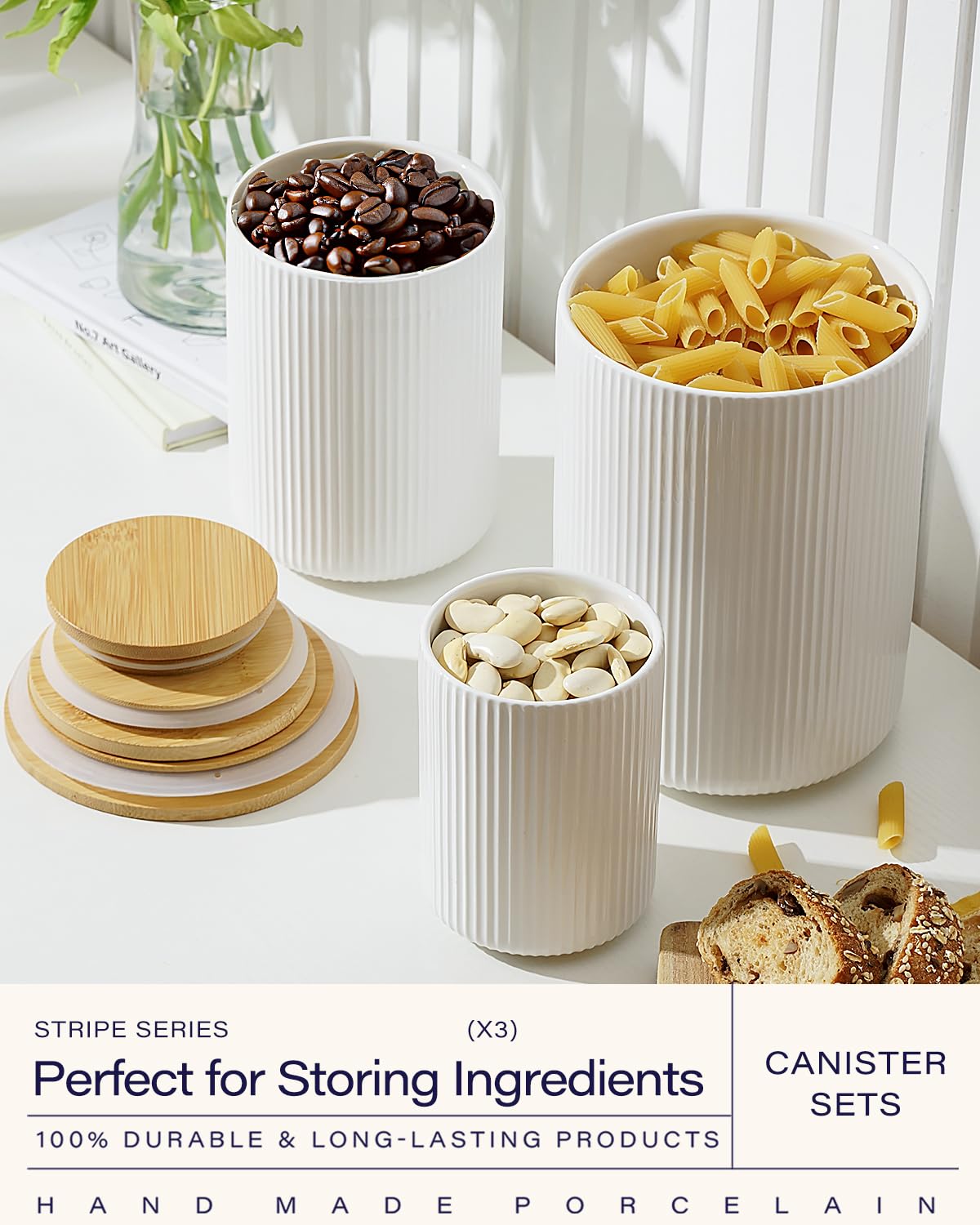 Ceramic Canisters (Set of 3) - From Where - 