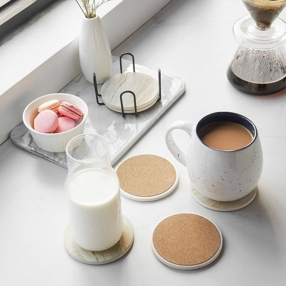 Ceramic Drink Coasters (Set of 6) - From Where - 