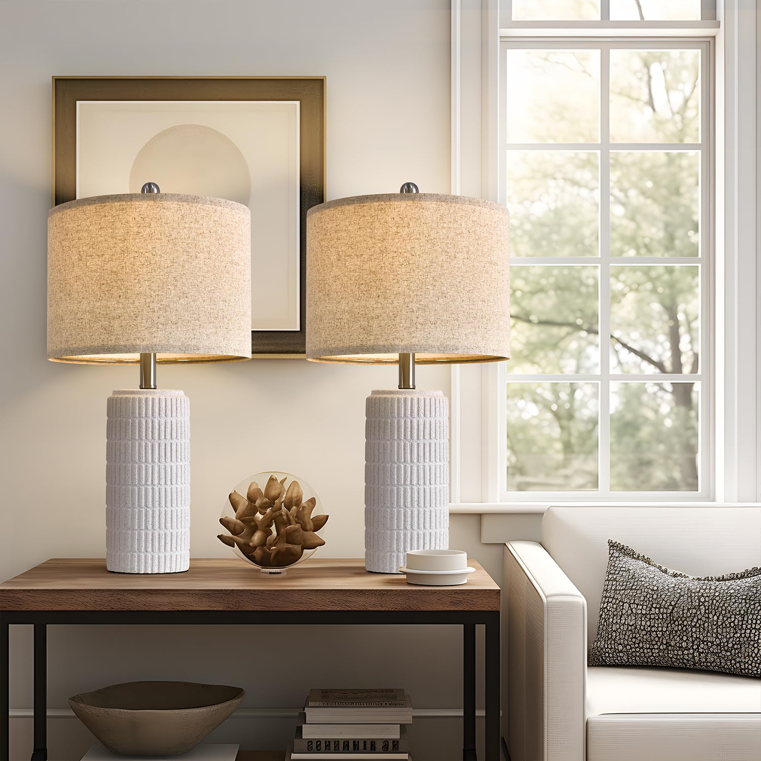 Ceramic End Table Lamps (Set of 2) - From Where - 