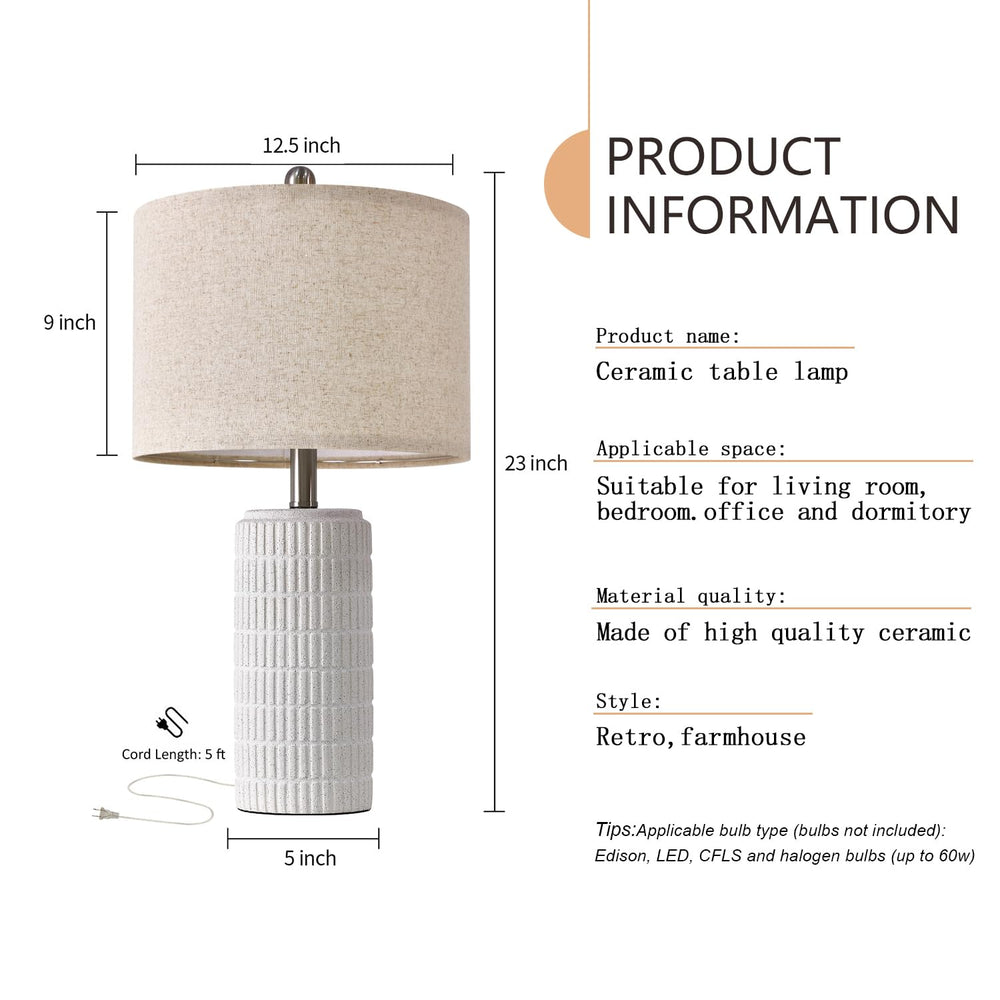 Ceramic End Table Lamps (Set of 2) - From Where - 