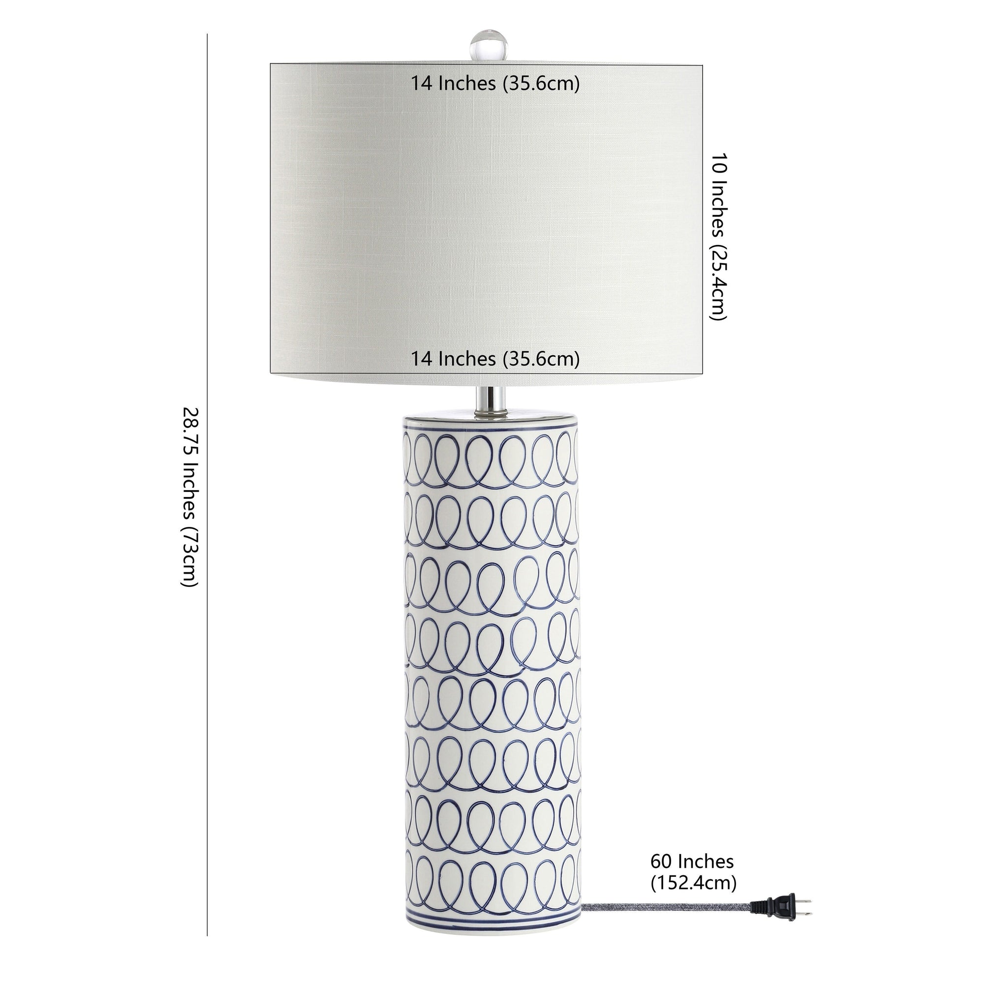 Ceramic Modern Column LED Table Lamp - From Where - 