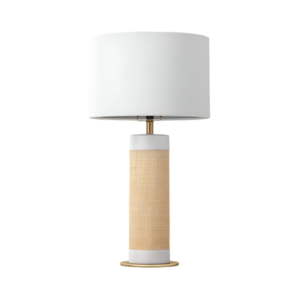 Ceramic Table Lamp with Natural Wrap - From Where - 