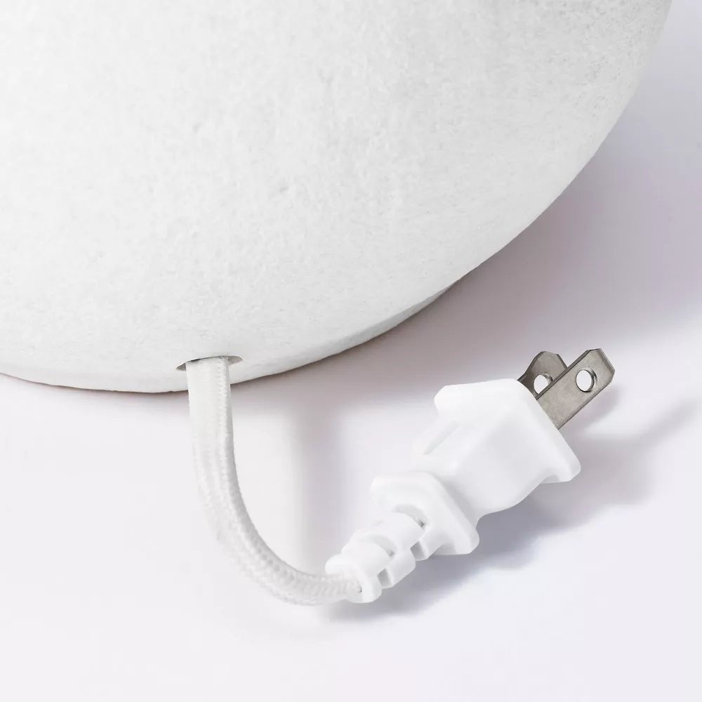Ceramic Table Lamp with Rattan Shade - From Where - 