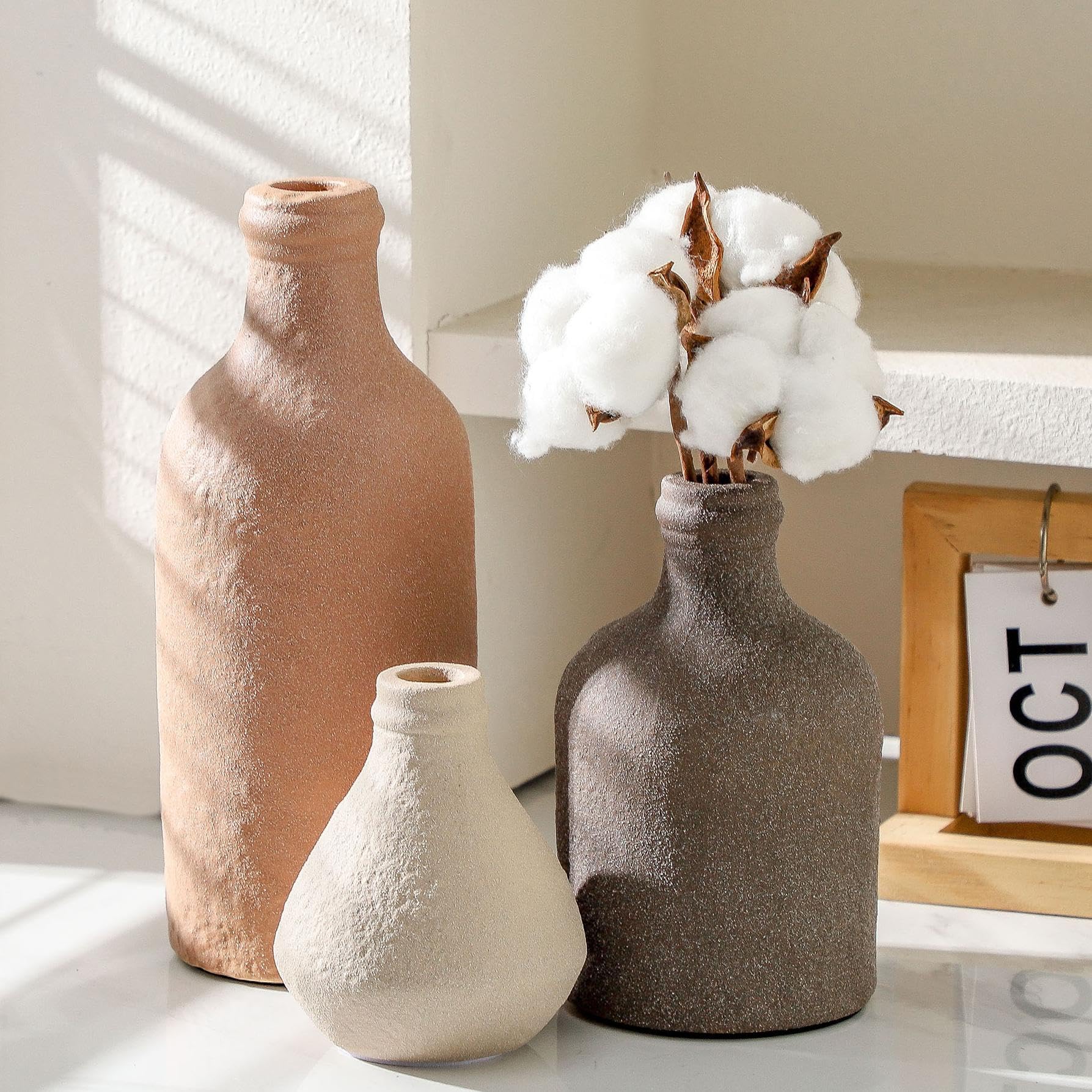 Ceramic Vase (Set of 3) - From Where - 